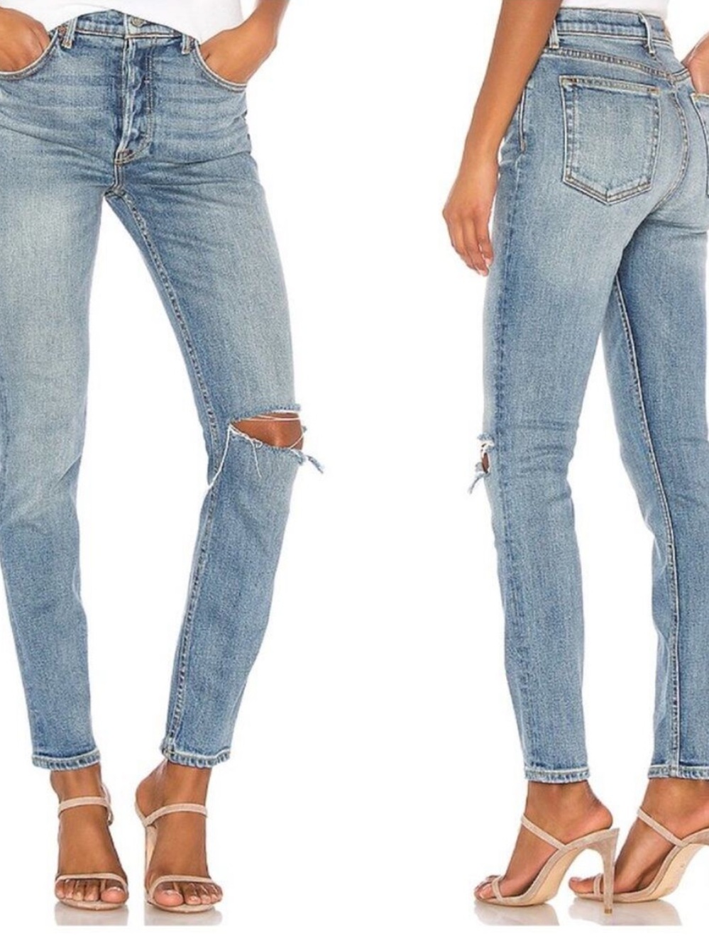 Grlfrnd Karolina High Rise Jeans in Drift Away Size 25